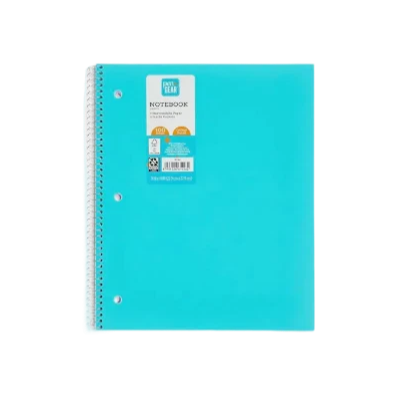 Pen + Gear Poly 1-Subject Notebook - College Ruled, 100 Heavyweight Sheets