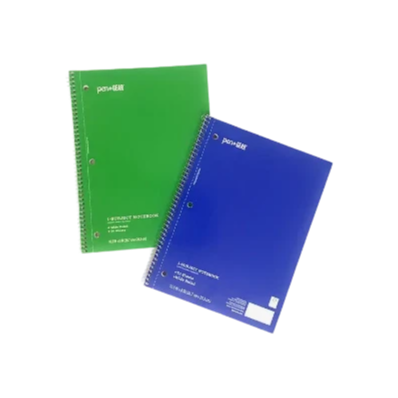 Pen + Gear 1 Subject Spiral Notebook - Wide Ruled, 70 Sheets (Blue & Green)