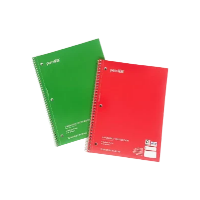 Pen + Gear 1 Subject Notebook - College Ruled, 70 Sheets (Red & Green)