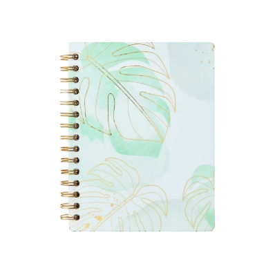 Pen+Gear Ruled Journal – Green and Gold Tropical Leaves (192 Pages)