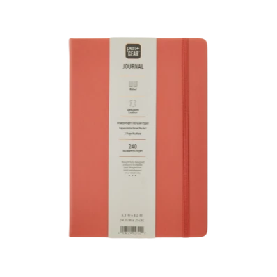 Pen+Gear Simulated Leather Journal – Red (240 Ruled Pages)